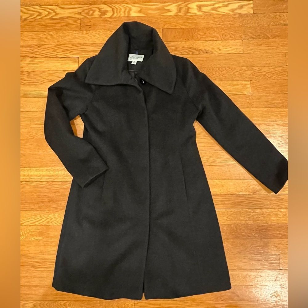 Cole Haan Wool Blend Flared dress coat